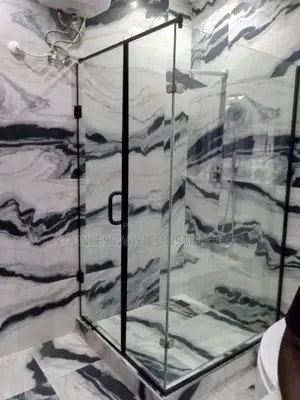 Black All Accessories Shower Cubicle With 10mm Glass