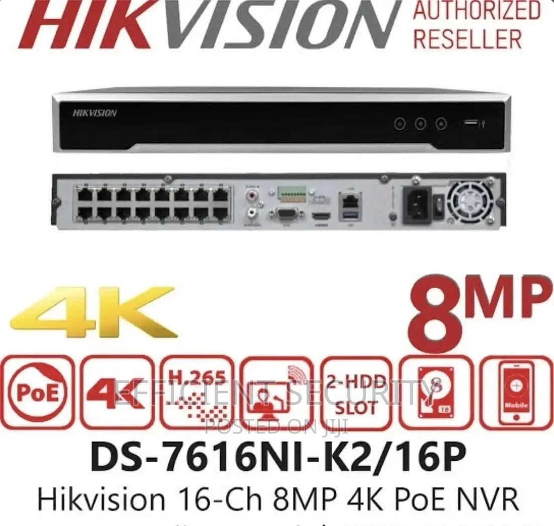 Hikvision 16 Channel NVR All Poe