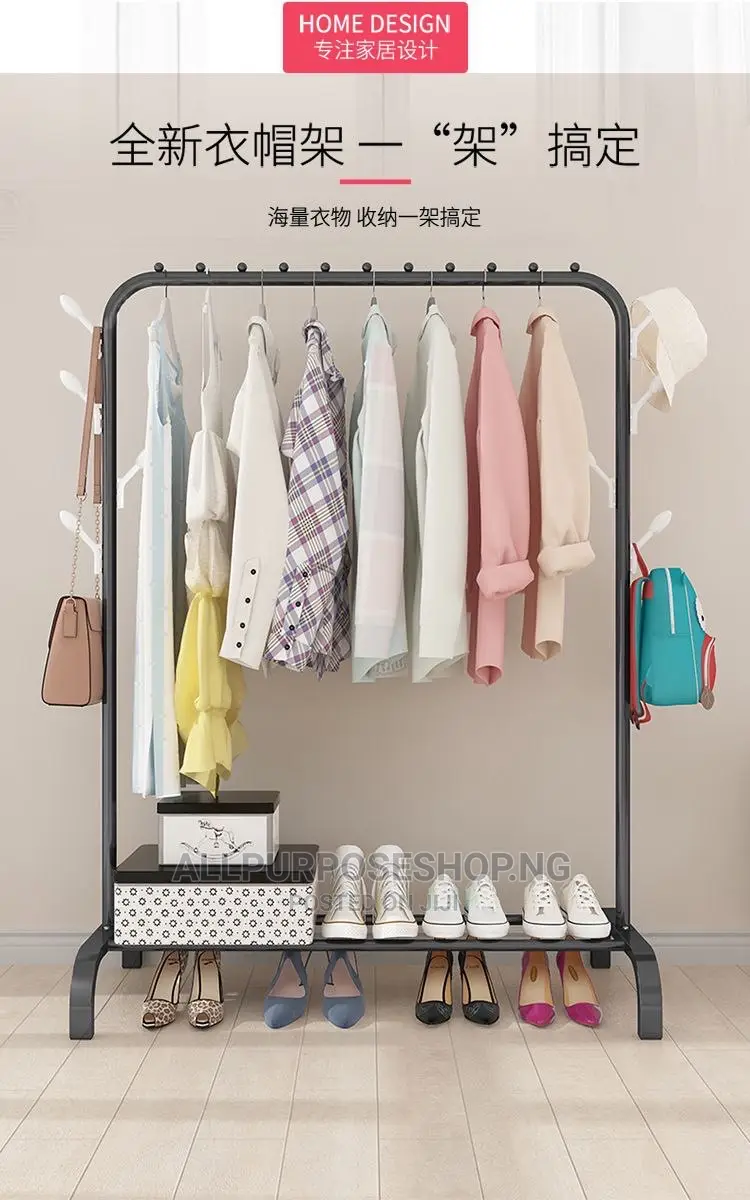Single Pole Garment Rack