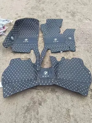 Customised Leather Footmat for BMW