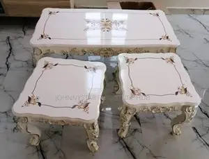 Royal Center Tables With 2 Side Stools
