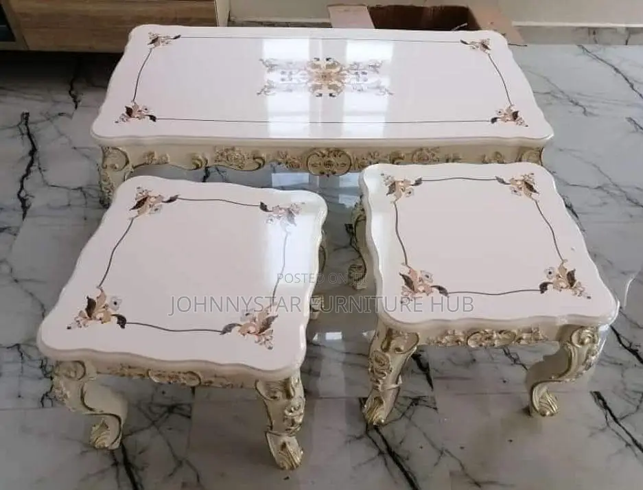 Royal Center Tables With 2 Side Stools