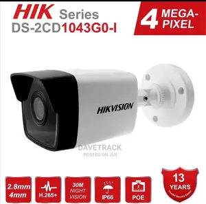 Hikvision Ds-2cd1043g0-I 4mp Network Bullet Ip CCTV Camera