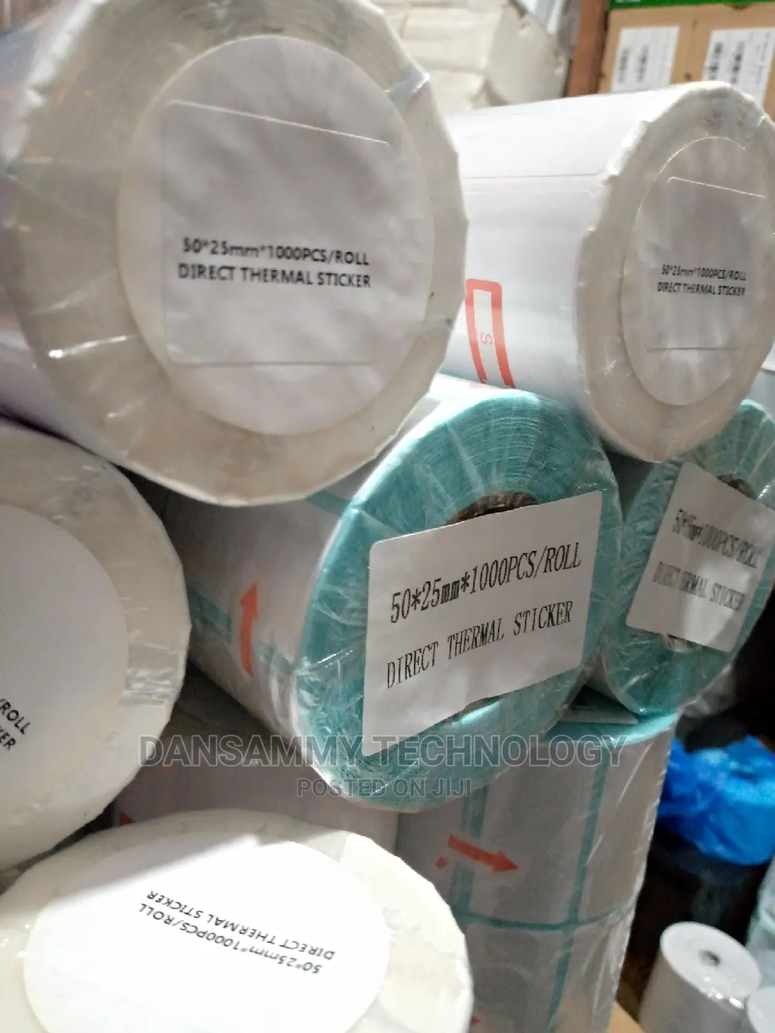 50*25mm Barcode Label Stickers