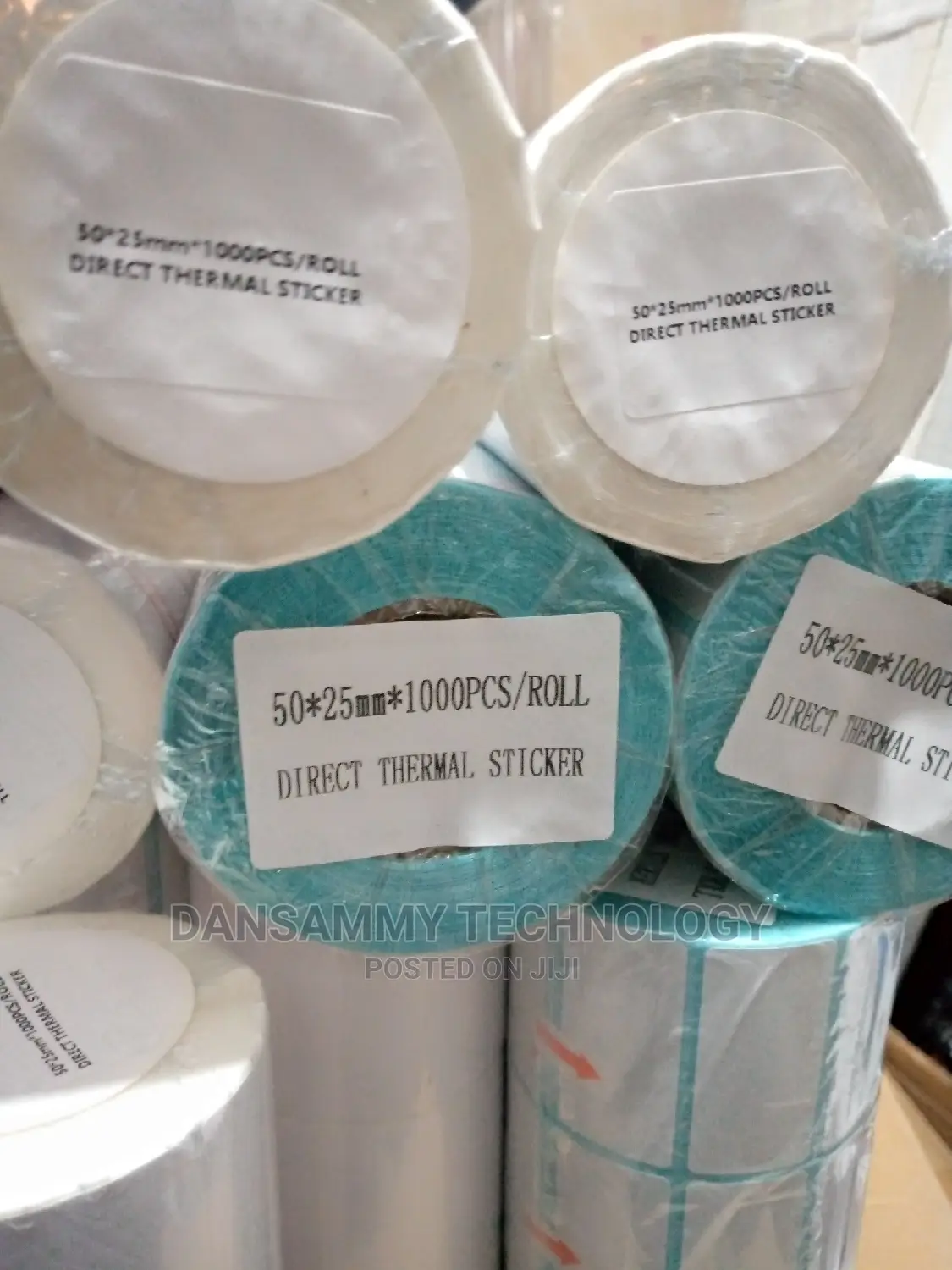 50*25mm Barcode Label Stickers