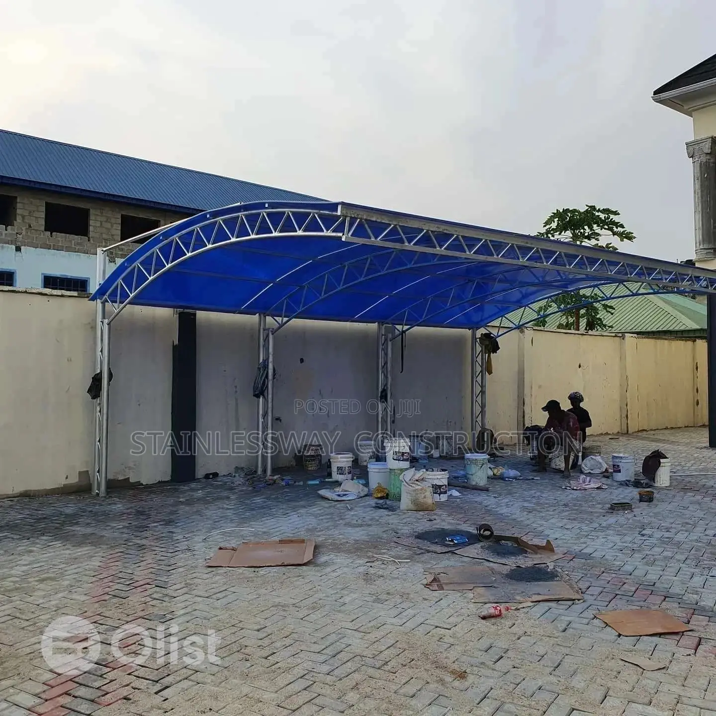 Blue  3 Carport Parking Space