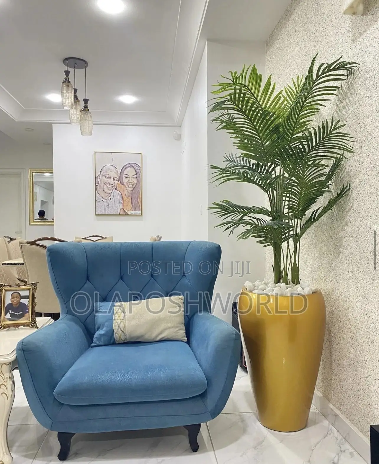 Standing Flower Pot With Flower