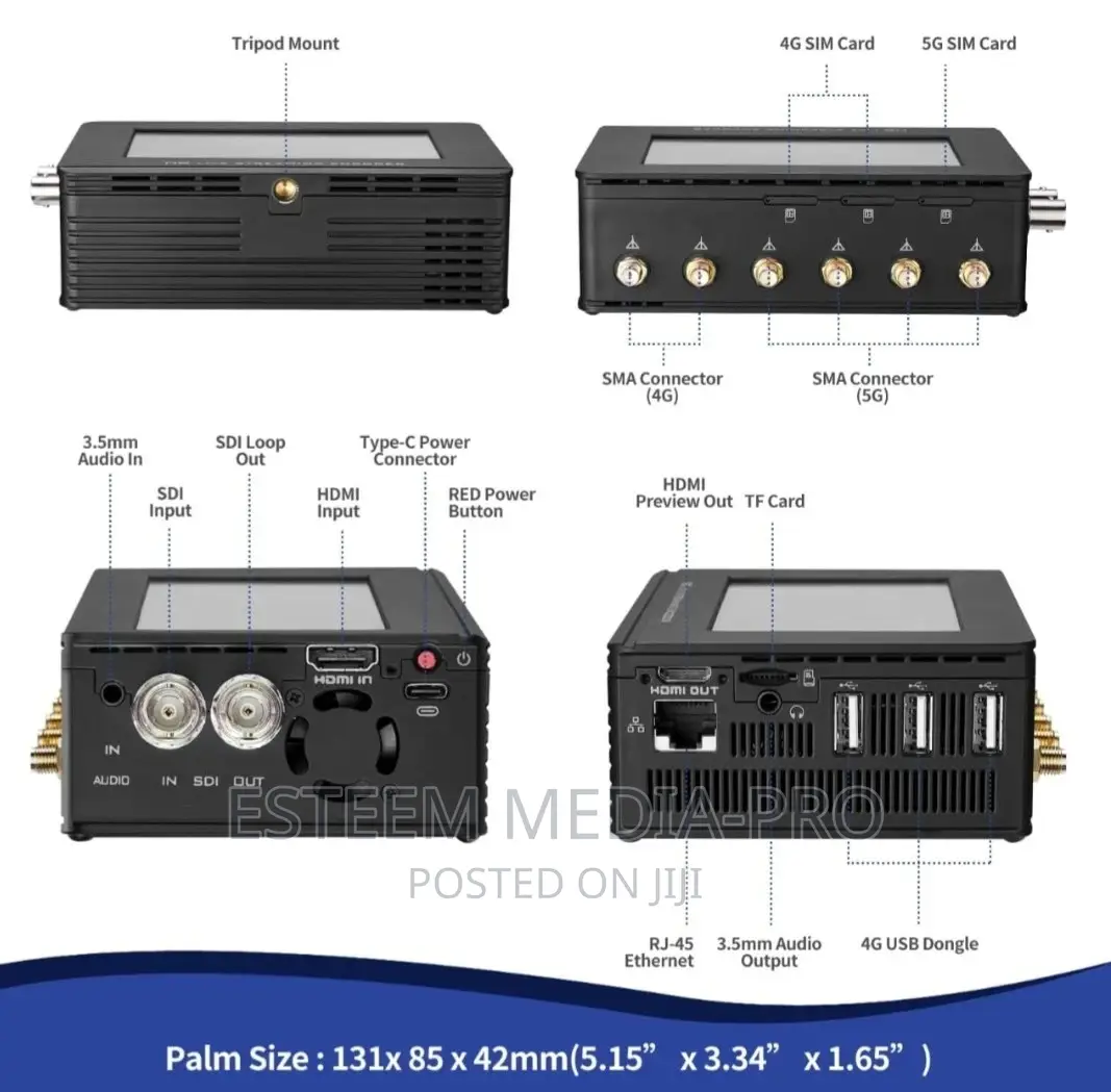 Pro-400 5g Live Video Transmitter Networks Bonding Encoder