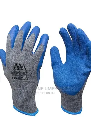 Blue Coated Hand Gloves