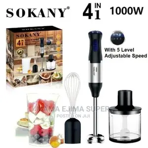 Sokany Electronic Multifunction Hand Blender - 4 in 1