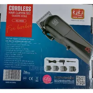 Kiki New Gain Professional Cordless Hair Clipper Set Black