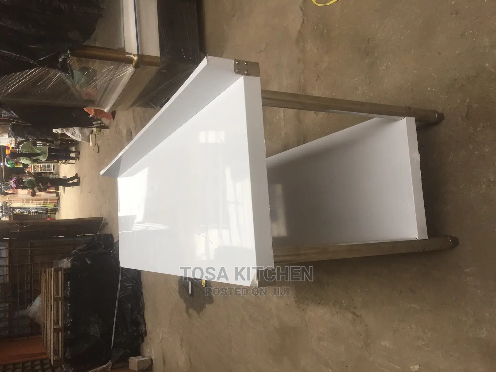 Stainless 6ft Working Table With Back