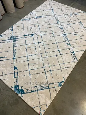 5x7fts Beige and Blue Turkey Center Rug(4x6,7x10 Available)