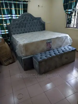 4.5 by 6ft Padded Bedframe