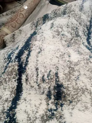5*7fts  Blue, Cream And Gray Wool Shaggy Rug (7×10,8*11 )