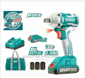 Total Impact Wrench Cordless 20v Two Battery