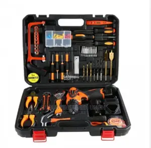 Set of Tools Box With Drilling Machine