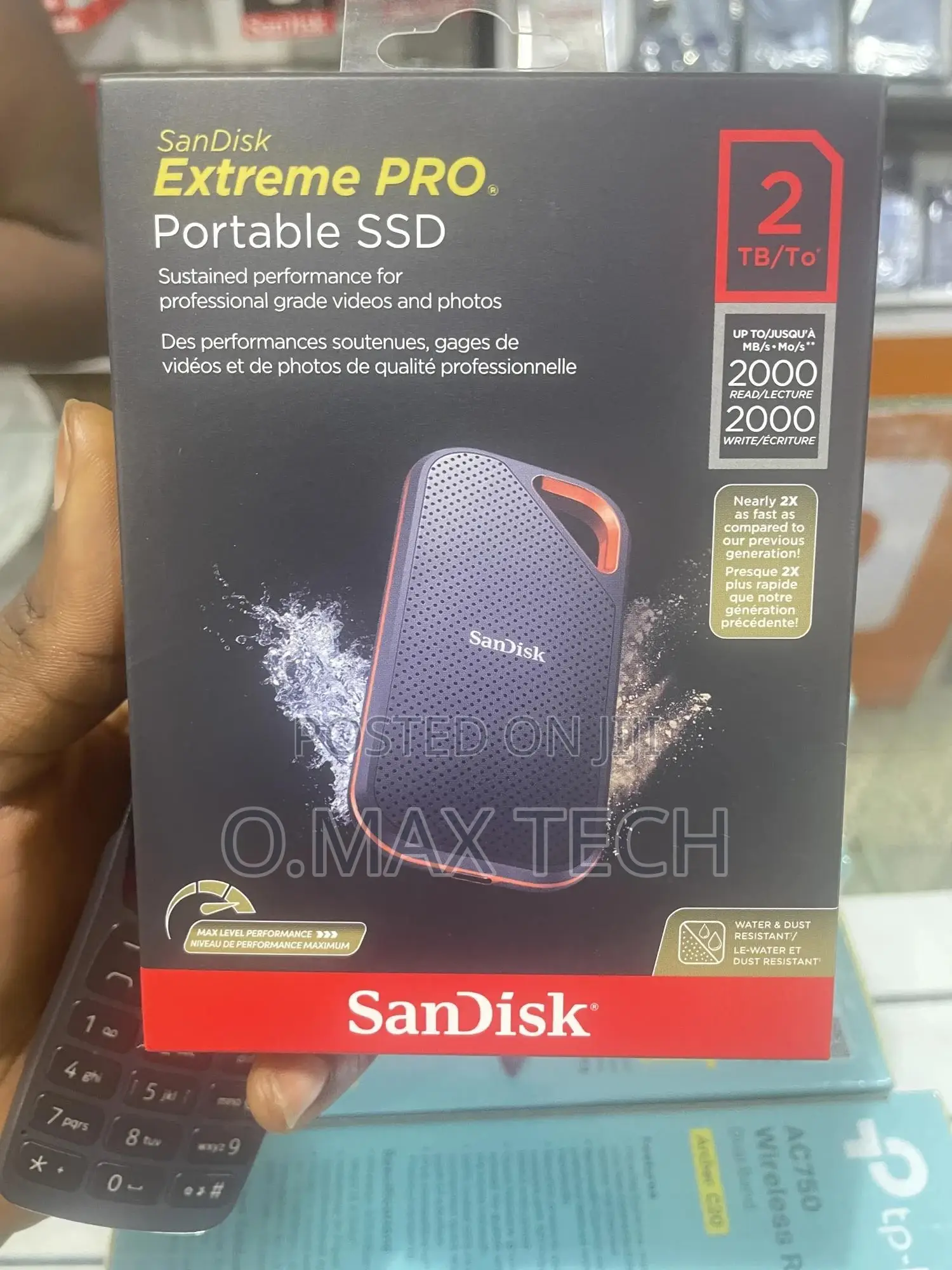 Sandisk 2TB 2000mb/S Extreme PRO Portable SSD
