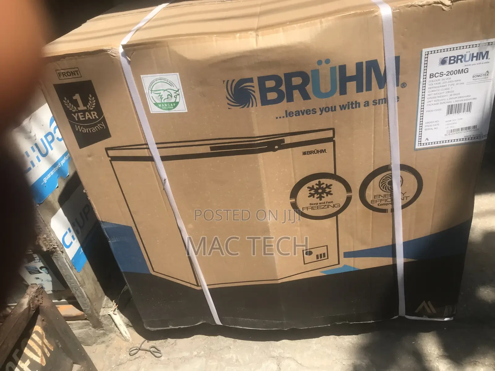200L Bruhm Chest Freezer