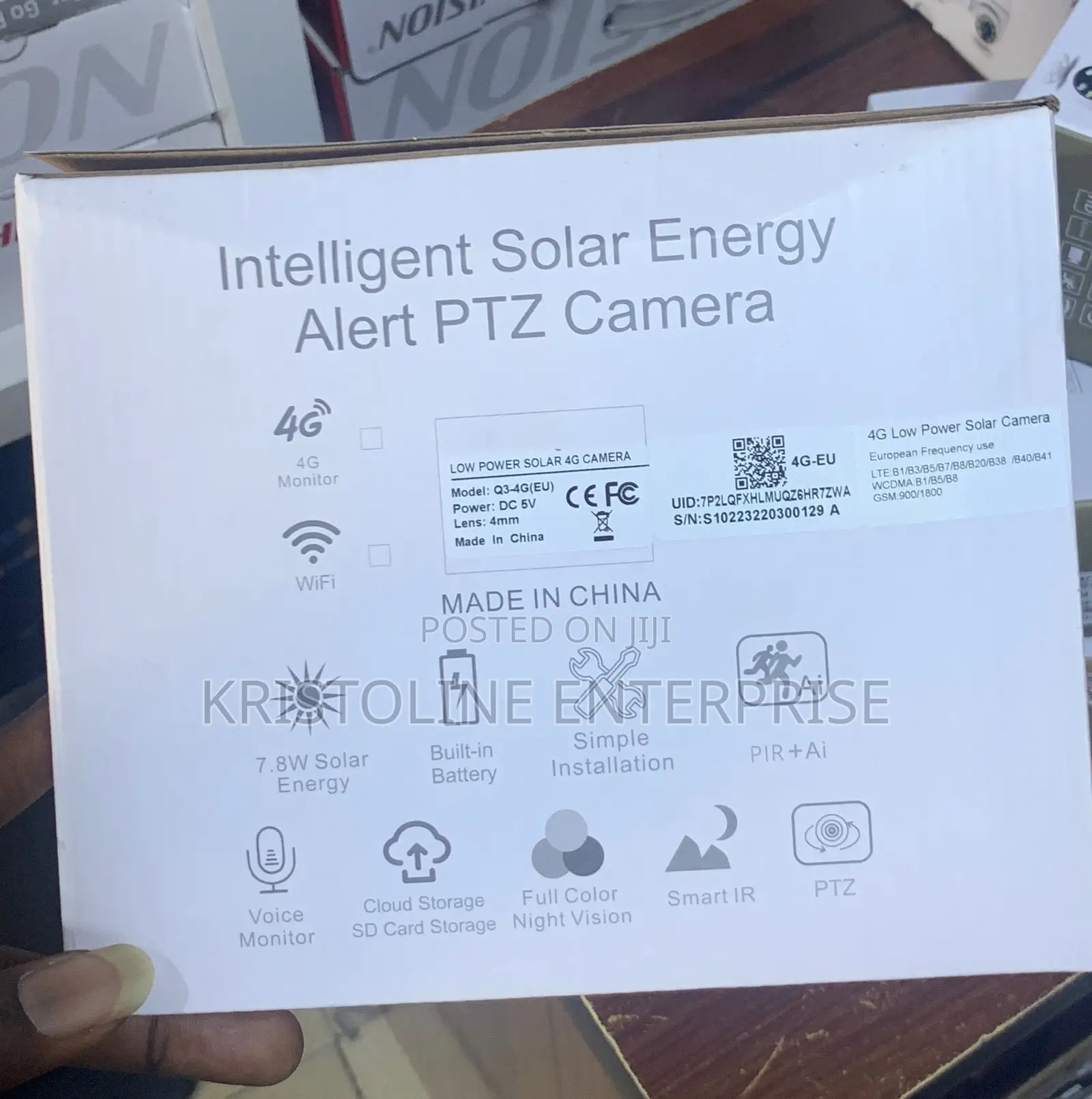 Intelligent Solar Energy Alert Ptz Camera
