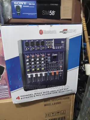 High Quality 4 Channel Powerd Mixer With USB