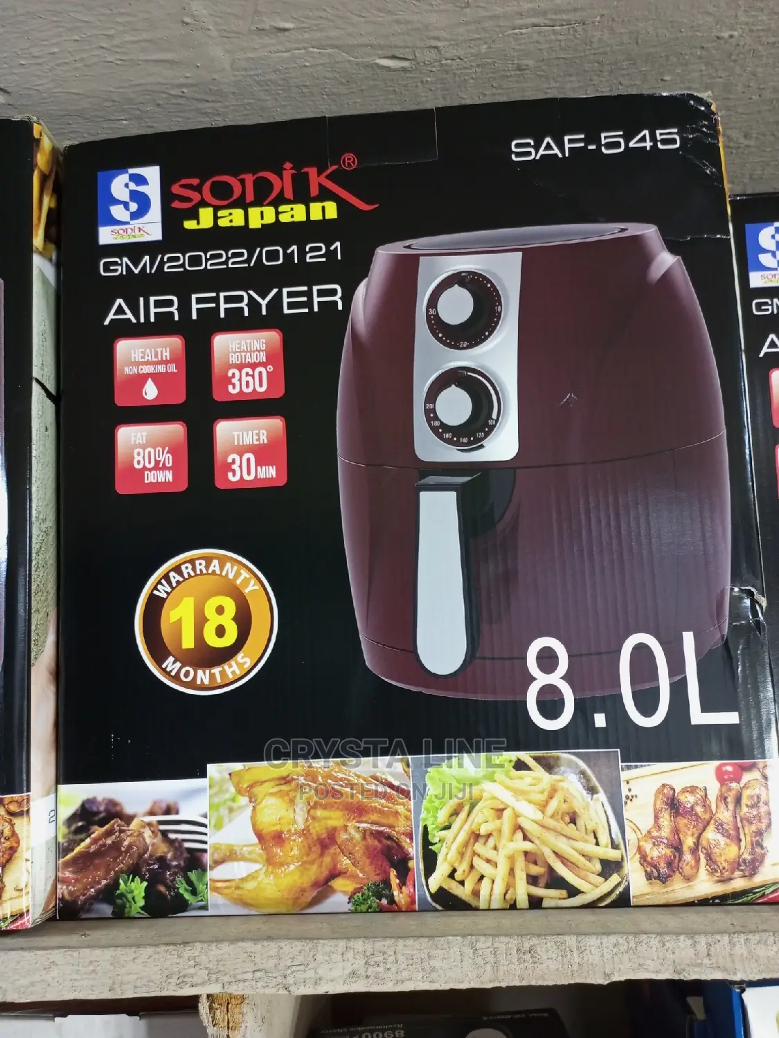 Sonik Japan 8litres Air Fryer