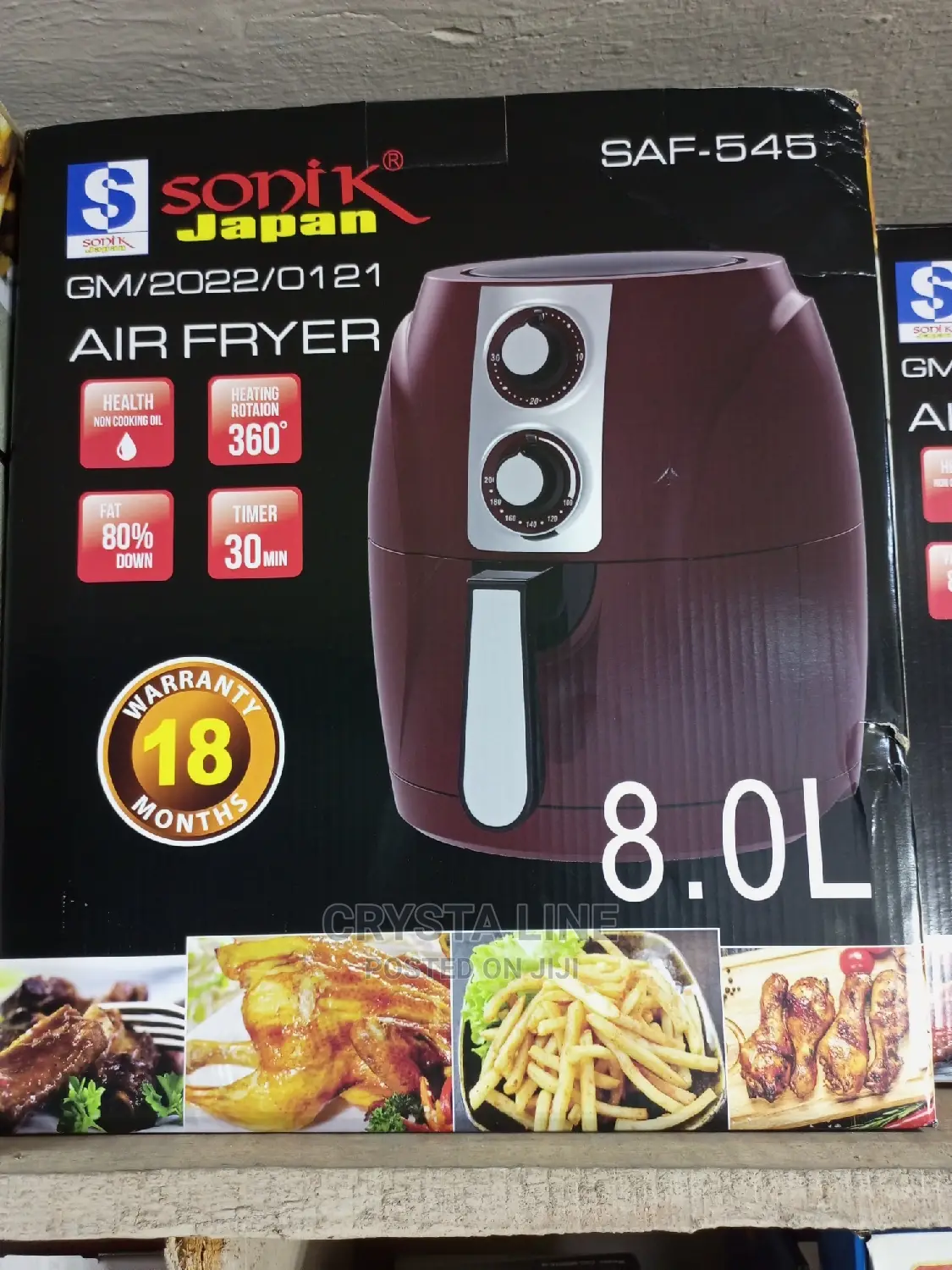 Sonik Japan 8litres Air Fryer