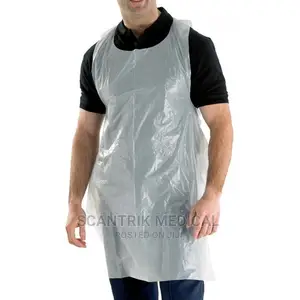 Plastic Plain Disposable Apron, for Safety Protection