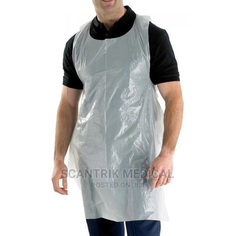 Plastic Plain Disposable Apron, for Safety Protection