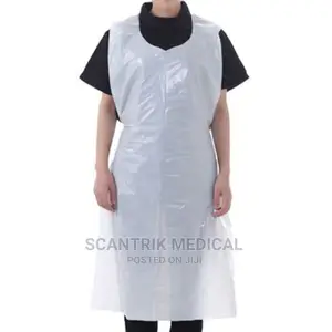 High Quality Medical Disposable White Apron Bib