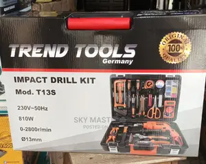 Tools Set With 13mm Impact Drill 810w