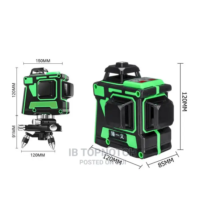 12 Lines Laser Level Cross 3D Green Line Laser