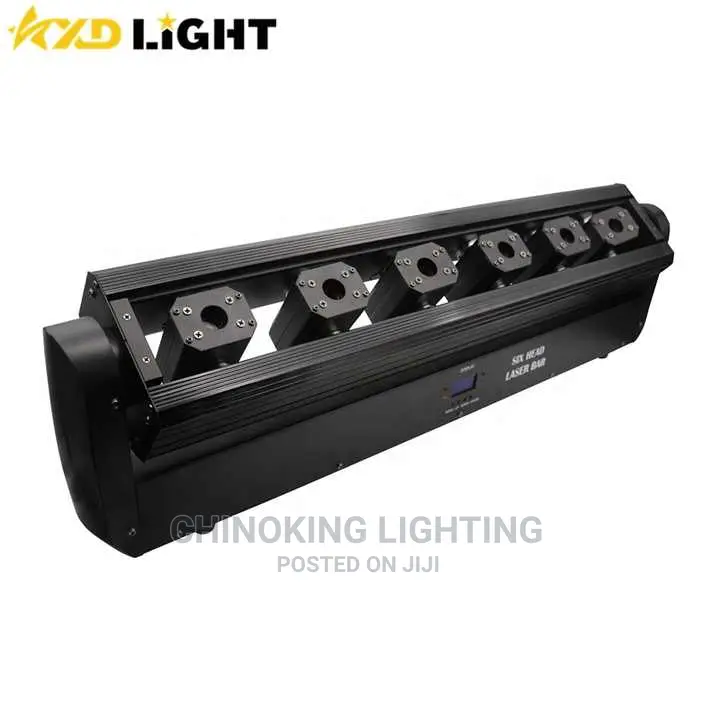 6 Eyes Moving Head Laser Bar Light
