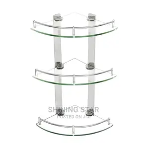 Multiple Layer Glass Corner Shelf