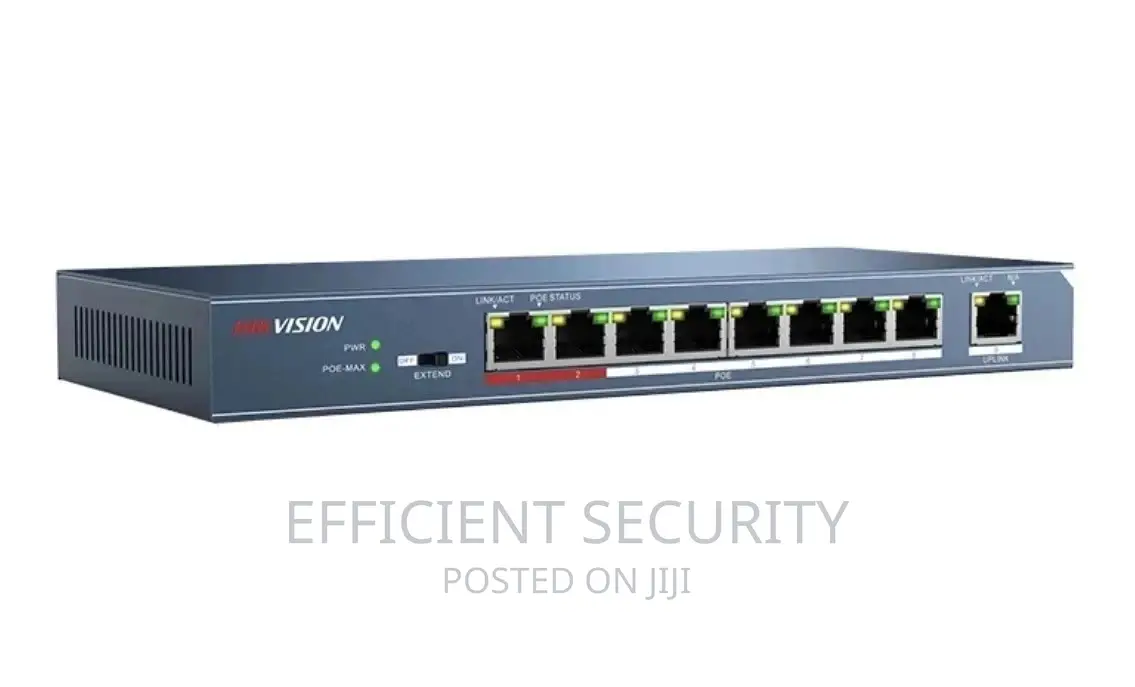 Hikvision 8 Port Fast Ethernet Poe Switch