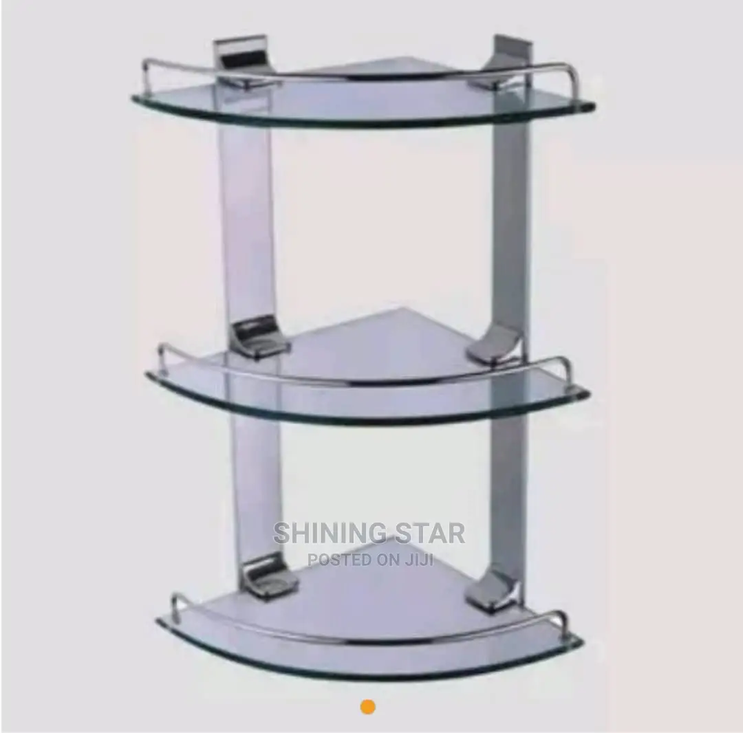 Multiple Layer Glass Corner Shelf