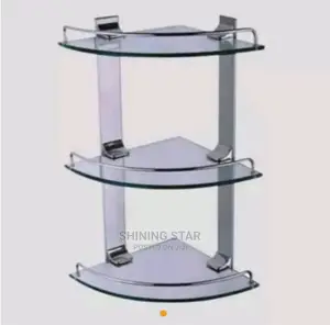 Multiple Layer Glass Corner Shelf