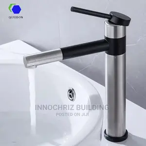 Black And Satin Basin Mixer