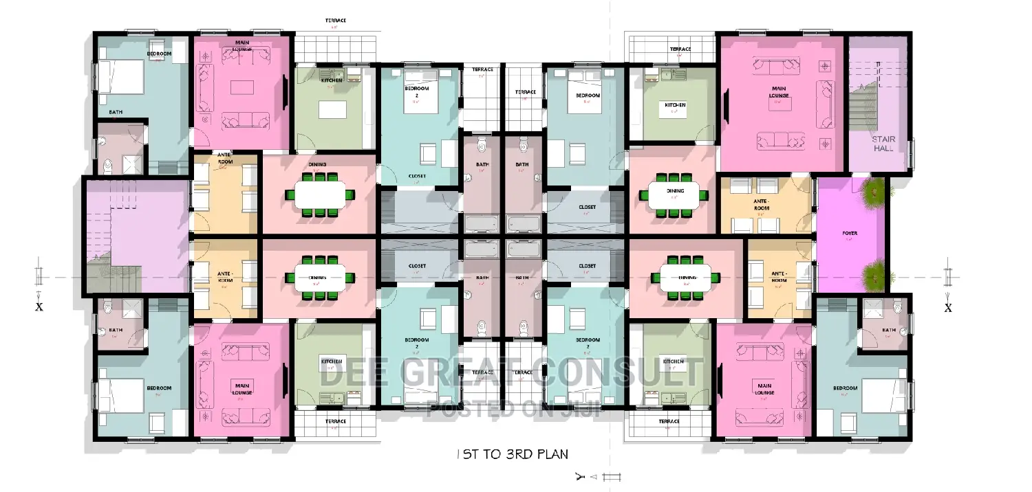 Building Plan, Architectural Design