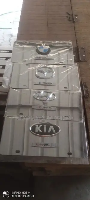 Stainless Plate Number for BMW, Mazda, Hyundai and Kia