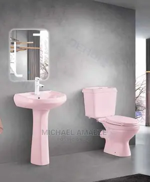 Pink Close Couple WC Twyford