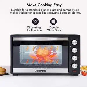 Geepas Mini Oven and Grill Electric Oven With Rotisserie