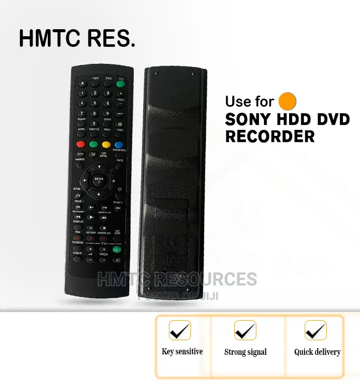 Sony HDD DVD Recorder System Remote Control