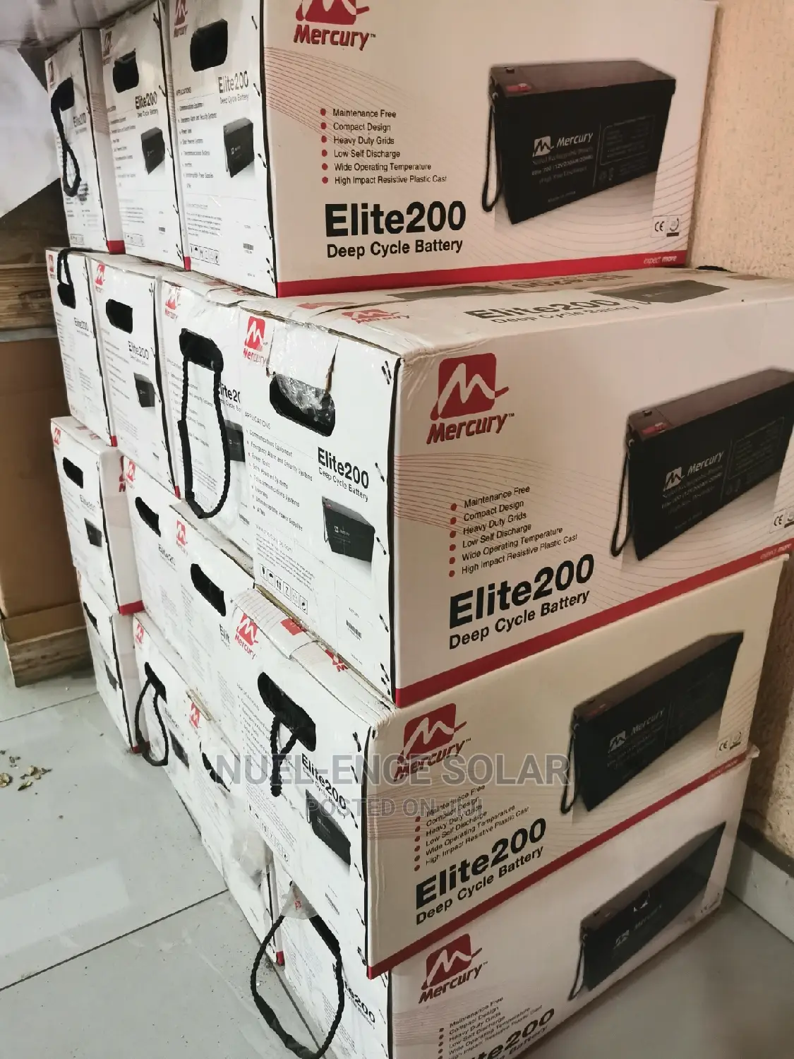 12v 200ah Mercury Indian Battery