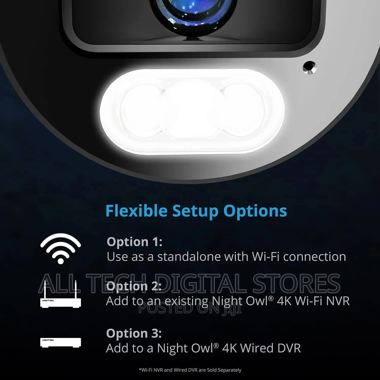Night Owl Panoramic HD Wi-Fi Camera With Built-in Spotlight