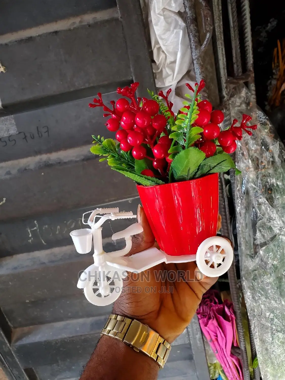 Bicycle Vase and Flower