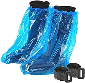 Disposable Knee High Shoe Cover Rain Boot Cover Long Shoe
