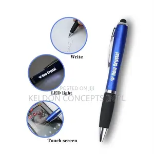 Led Logo Stylus Pen With Branding ;Moq-50pcs
