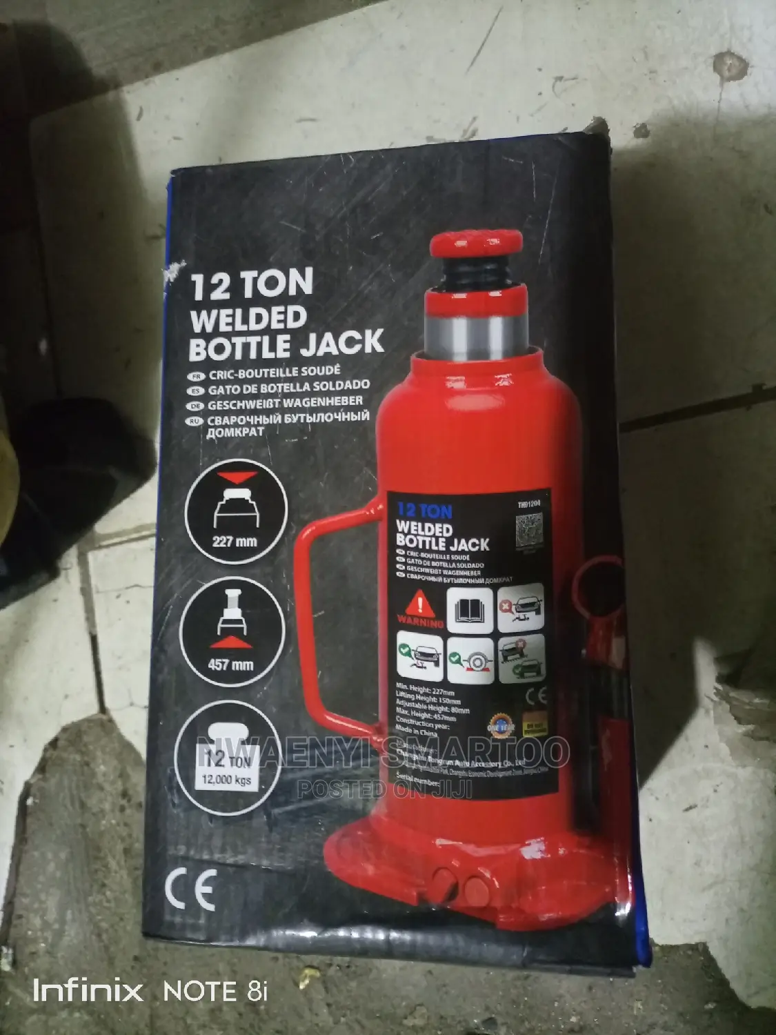 12ton Hydraulic Bottle Jack
