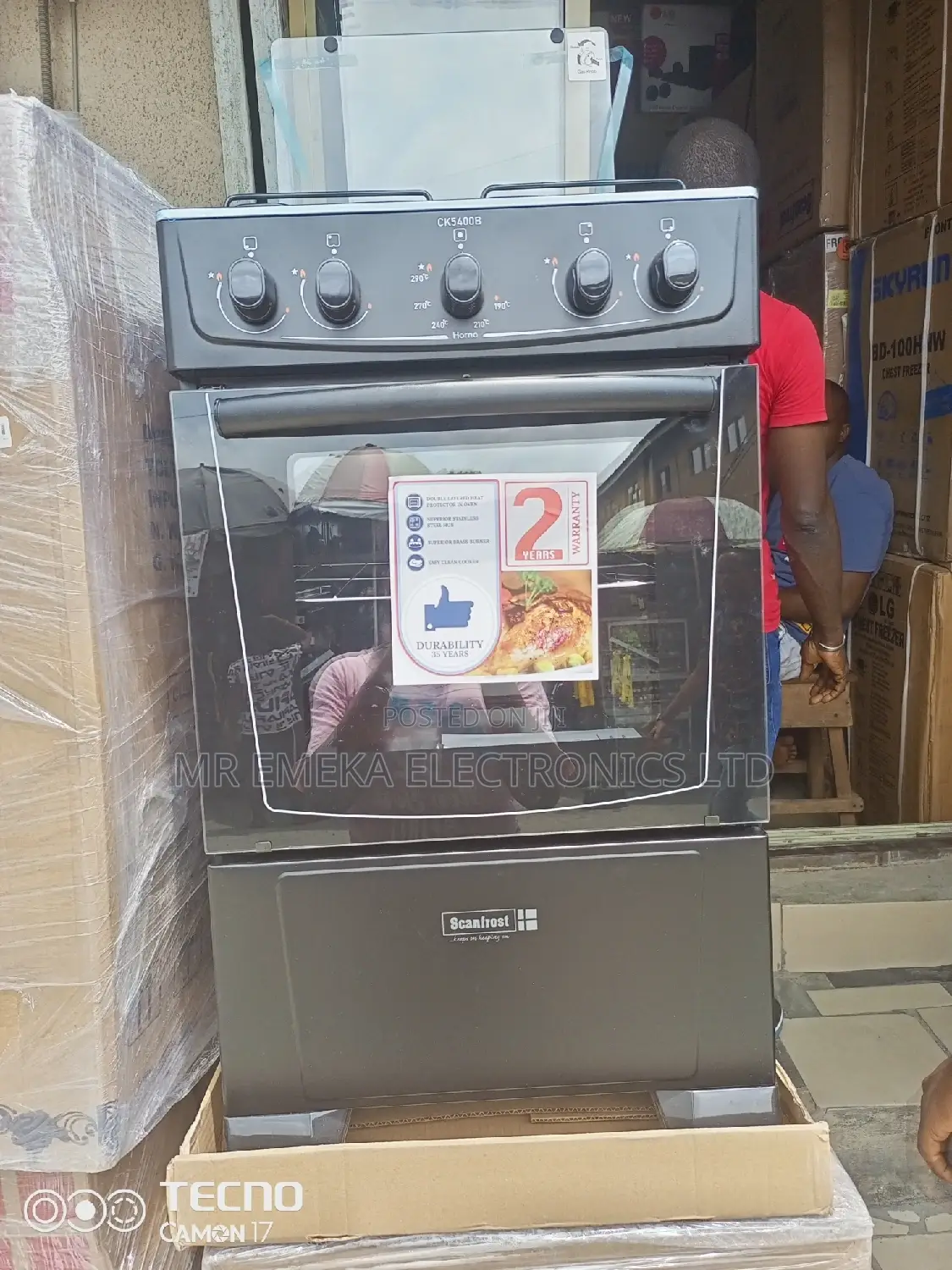 Scanfrost Gas Cooker